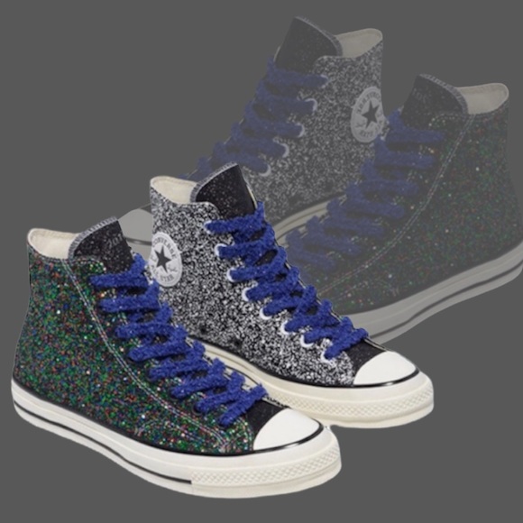 🆕LIMITED EDITION Converse X Glitter Color Block Sneaker - Picture 3 of 6